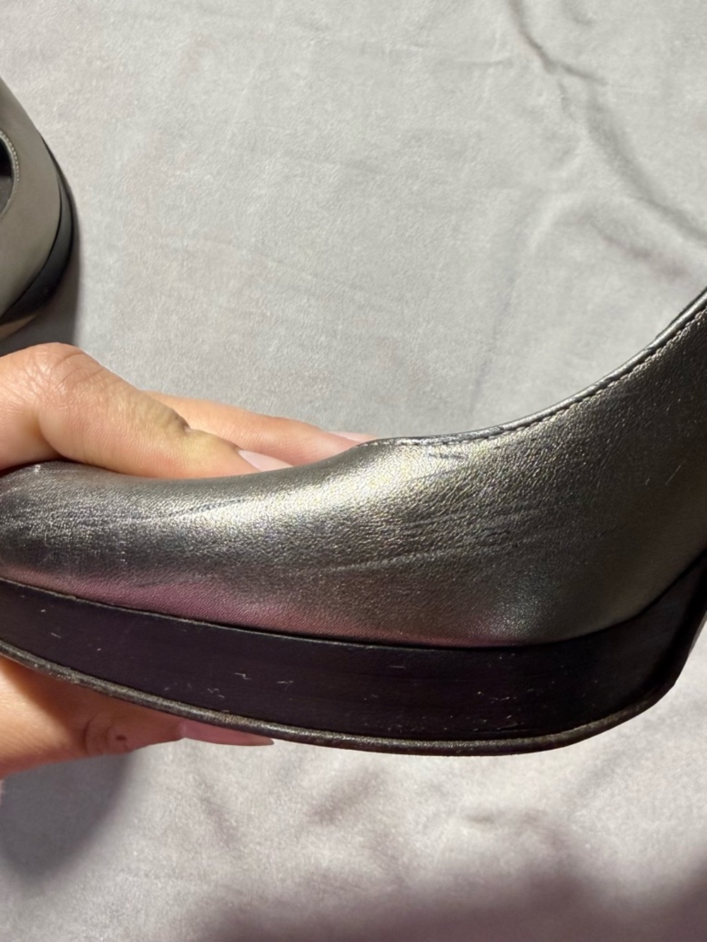 Gucci Metallic Bronze Platform Pumps Heels‎ Size 8B Fits 7-7.5 Made In Italy - Picture 8 of 8